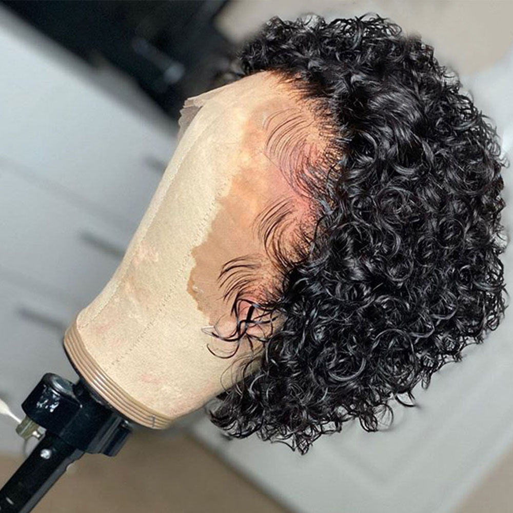 Curly Pixie Cut Wig Lace Human - огляд і ціна Short Pixie Cut Wig Human Hair Cheap