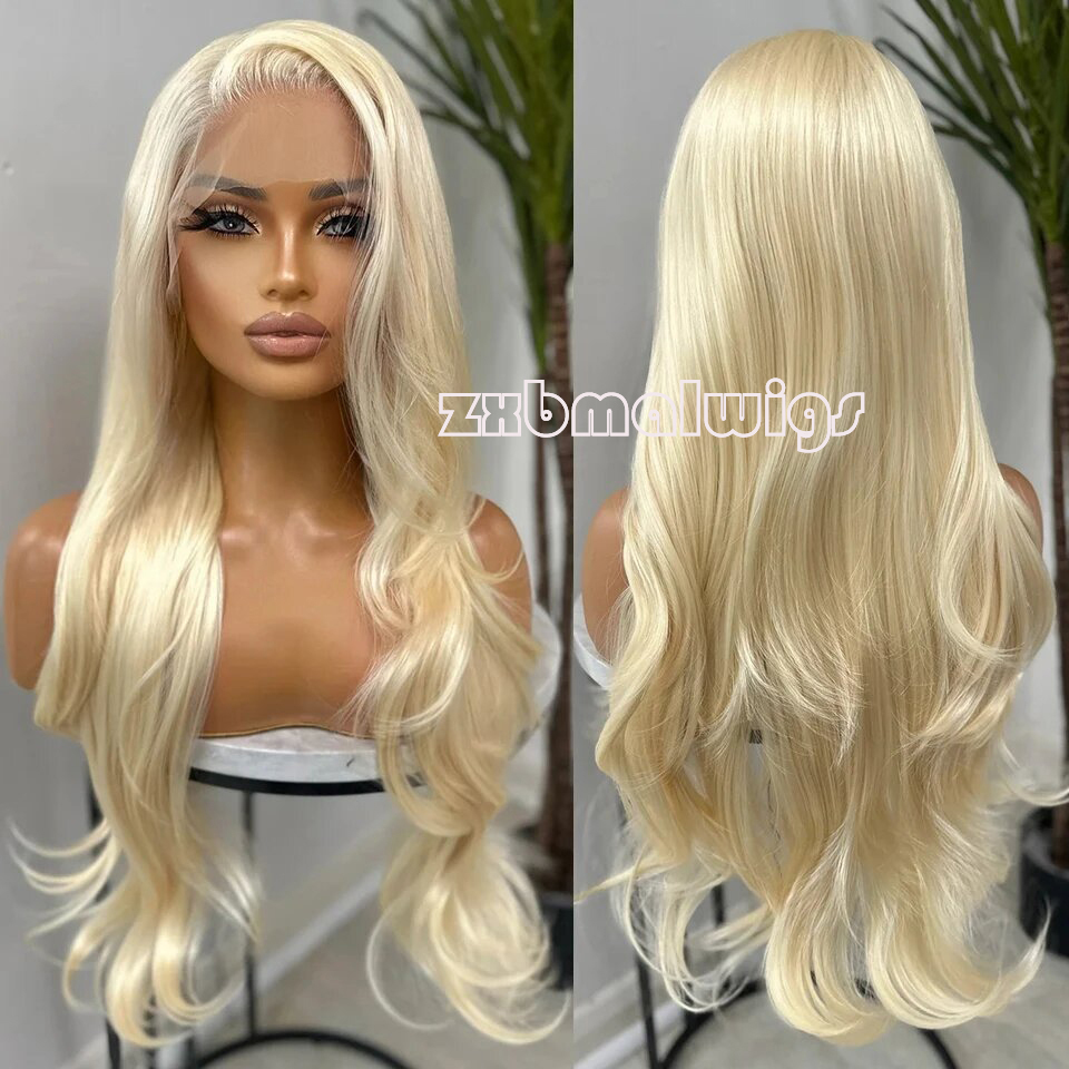 Synthetic Hair 613 Blonde Colo - огляд і ціна 613 Blonde Body Wave Lace Front Wig