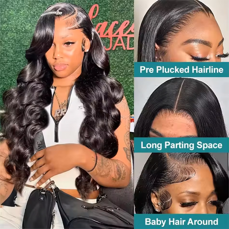 180-220% Density Natural Black - огляд і ціна Human Hair Wigs
