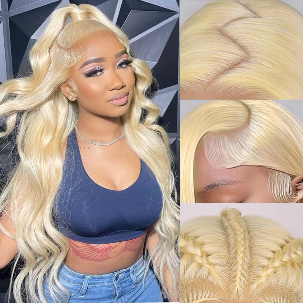 613 HD Lace Frontal Wig 200% D - огляд і ціна 613 Blonde Body Wave Lace Front Wig