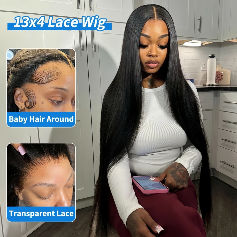 Straight Human Hair Wigs 4x4 5 - огляд і ціна Hd Lace Frontal Wig Human Hair Pre Plucked