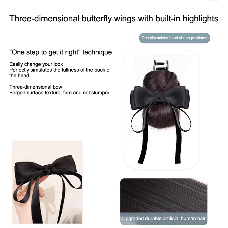 Low Bun Wig Hair Clip-In Messy - огляд і ціна Claw Clip Messy Bun Hair Piece