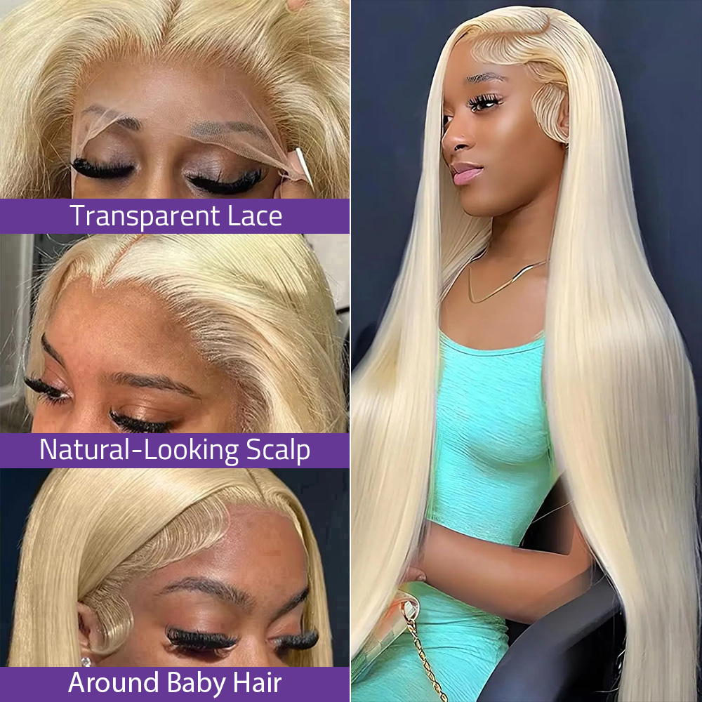 Blonde 613 Straight 13x4 Hd La - огляд і ціна Hd Lace Frontal Wig Human Hair Pre Plucked