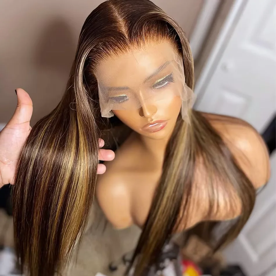 13x4 Brown Pink Blue Lace Fron - огляд і ціна 613 Blonde Body Wave Lace Front Wig