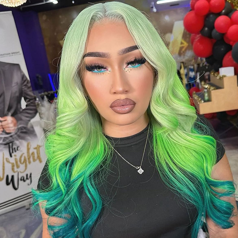 13x4 Brown Pink Blue Lace Fron - огляд і ціна 613 Blonde Body Wave Lace Front Wig