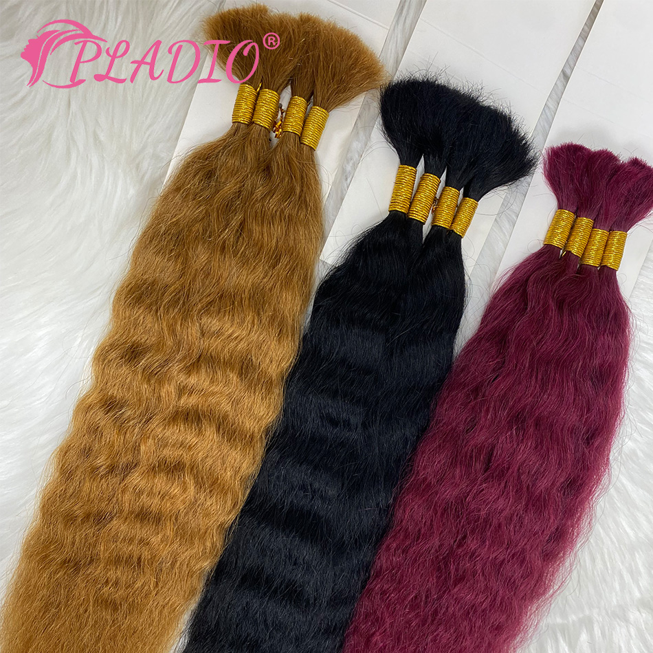 100G Wet and Wavy Bulk Hair Ex - огляд і ціна Water Wave Bulk Human Hair For Braiding