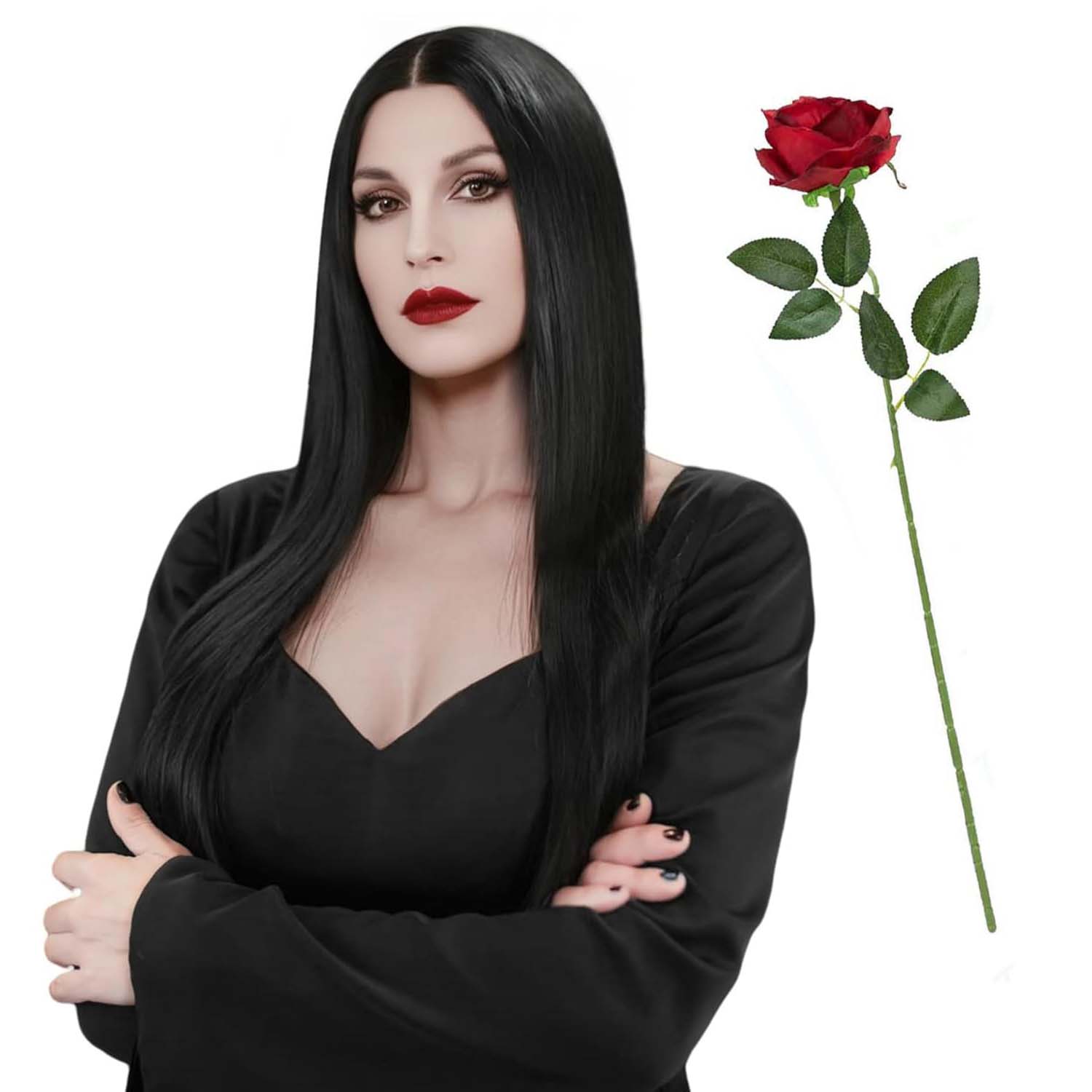 Synthetic Long Black Wig for W - огляд і ціна Synthetic Braided Wigs For Black Women