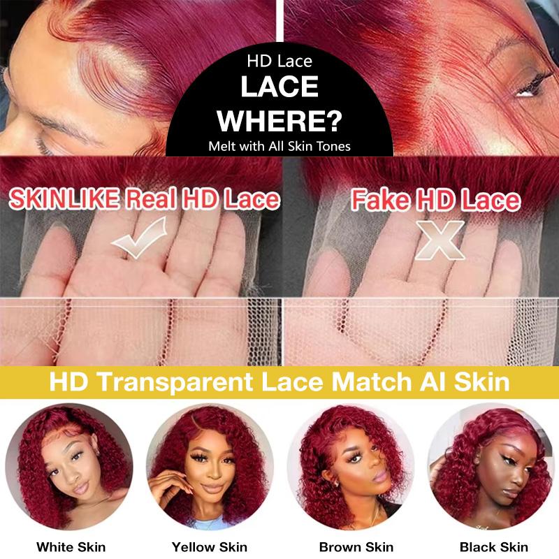 99j Deep Wave Lace Front Hair  - огляд і ціна Hd Lace Frontal Wig Human Hair Pre Plucked