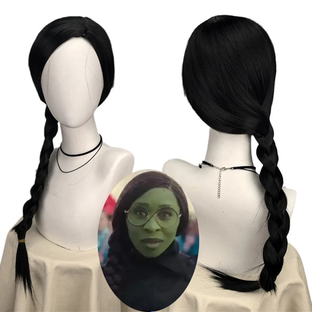 Wicked Elphaba Wigs for Women  - огляд і ціна Synthetic Braided Wigs For Black Women