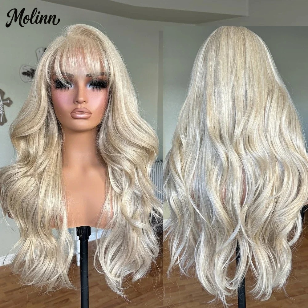 Bangs 613 Blonde Body Wave Lac - огляд і ціна 613 Blonde Body Wave Lace Front Wig