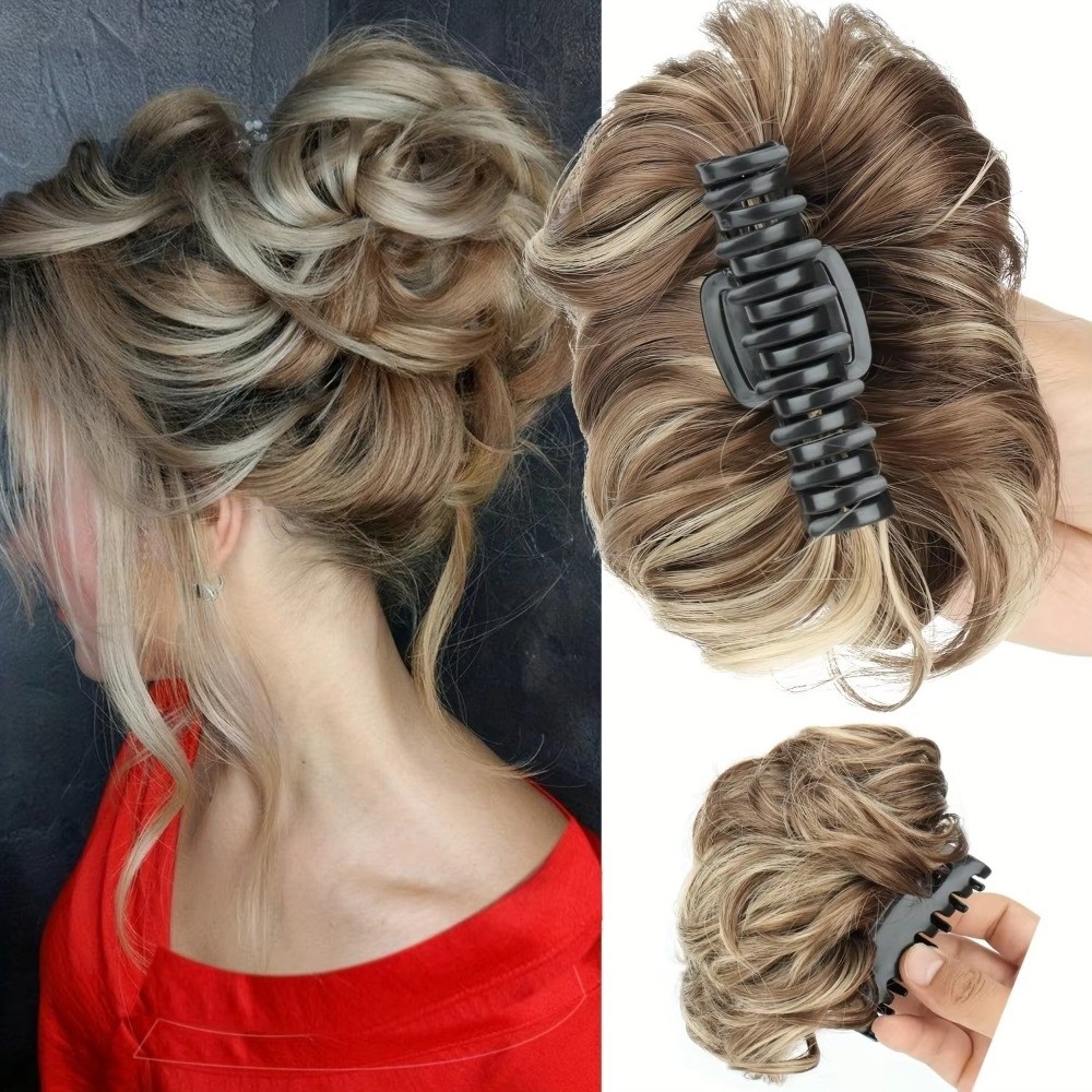 On Messy Hair Bun Hair Bun Cla - огляд і ціна Claw Clip Messy Bun Hair Piece